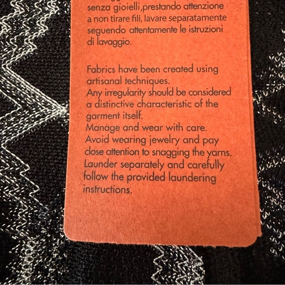 NWT MISSONI Tie-front Metallic
Mini Dress Black Silver Fit and Flare Size 38 - Picture 14 of 16